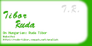 tibor ruda business card